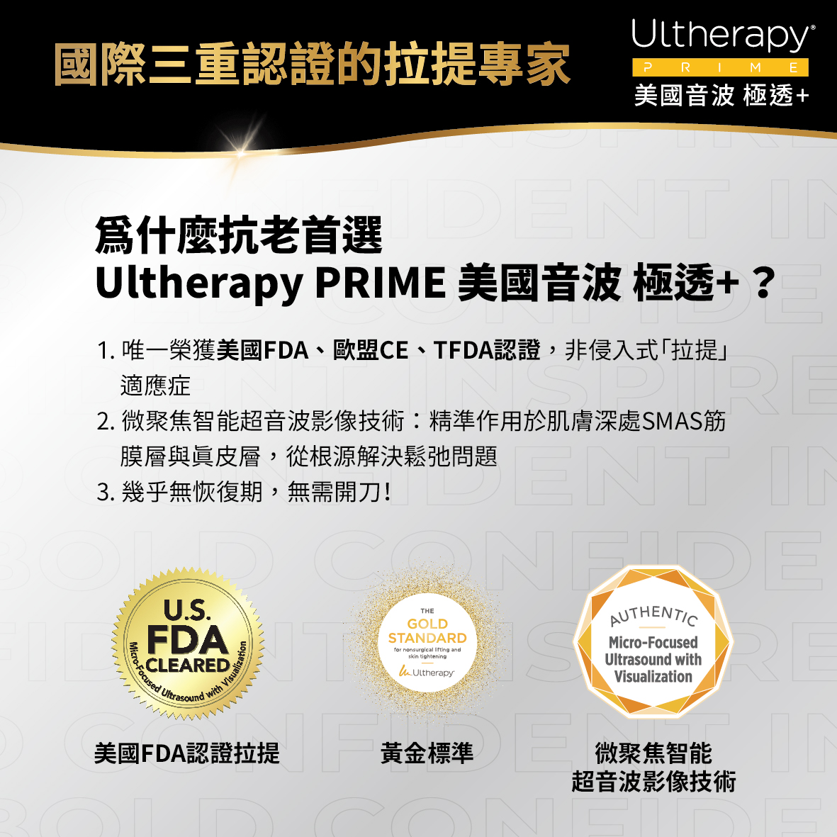 美國音波國際認證標章