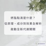 燃脂點滴是什麼？從原理、成分到效果全解析，啟動全新代謝開關
